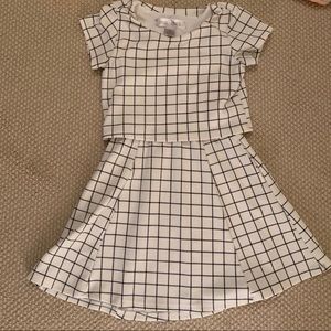 Girls 2 Layer White Dress Mia Chica